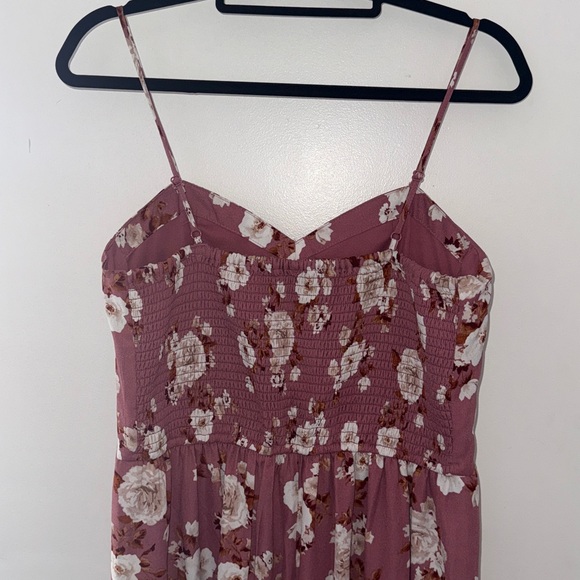 Floral Print Sleeveless Sweetheart Neck Bra Cup Jumpsuit - Picture 5 of 5